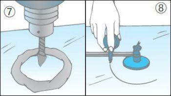 Eseguire la foratura del vetro